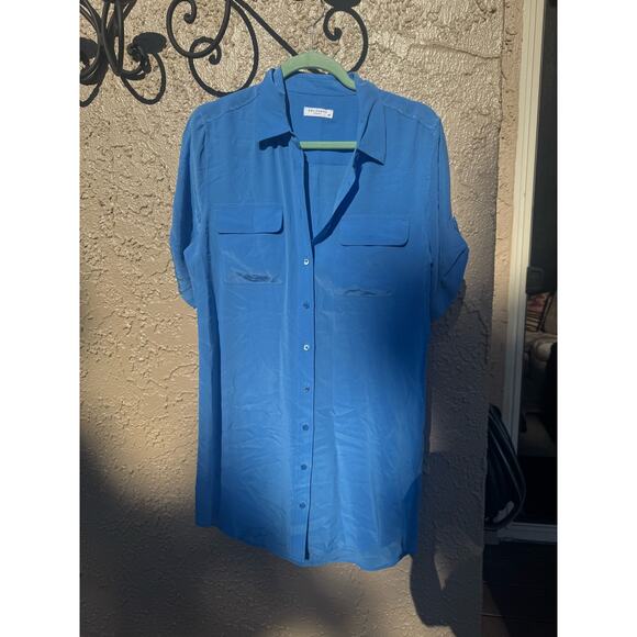 Equipment Femme 100% Silk Shirt Dress - Picture 4 of 11